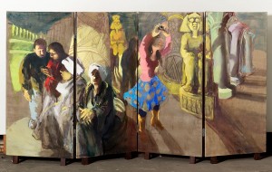 Wendy Sharpe Egypt silk screen