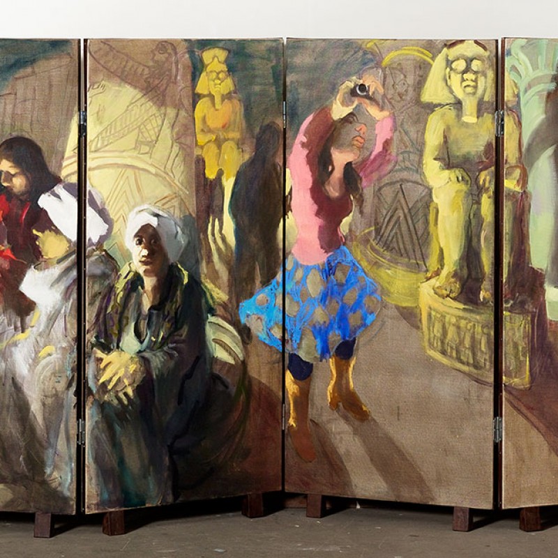 Wendy Sharpe Egypt silk screen