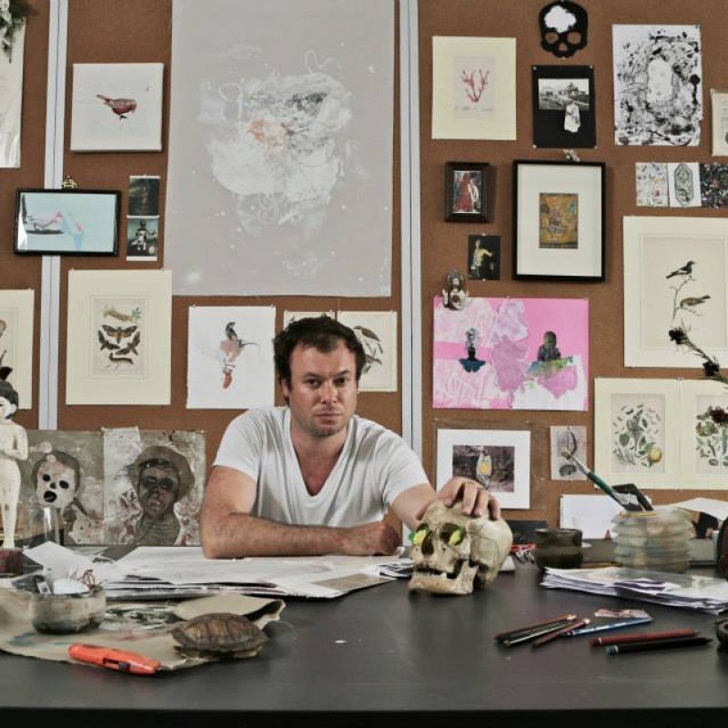 at his Hong Kong Studio