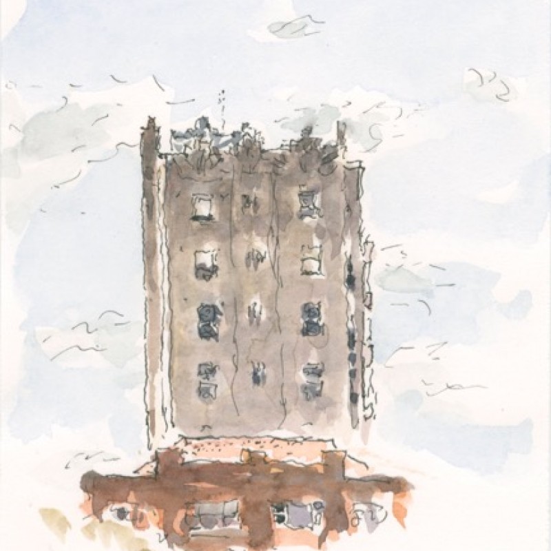 Adereham Hall, broken cloud