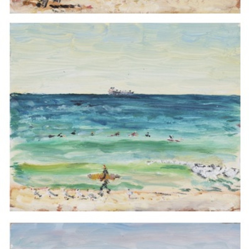 Winter surf, Maroubra (triptych)