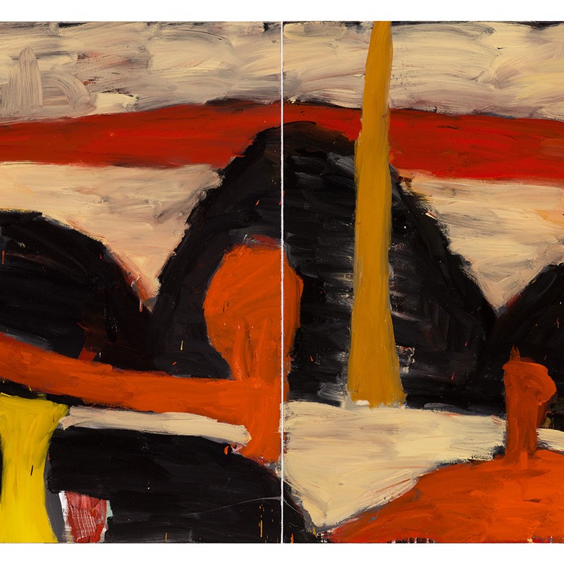 Landscape for Bird (diptych)