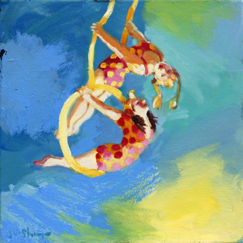 Trapeze Girls with Spots