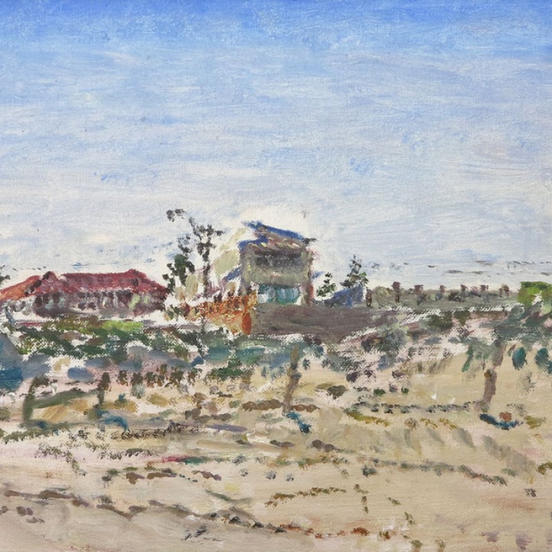 Looking back from the beach, Sorrento