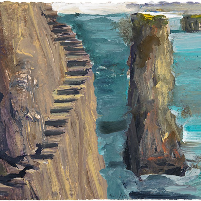 Rocks steps & tower