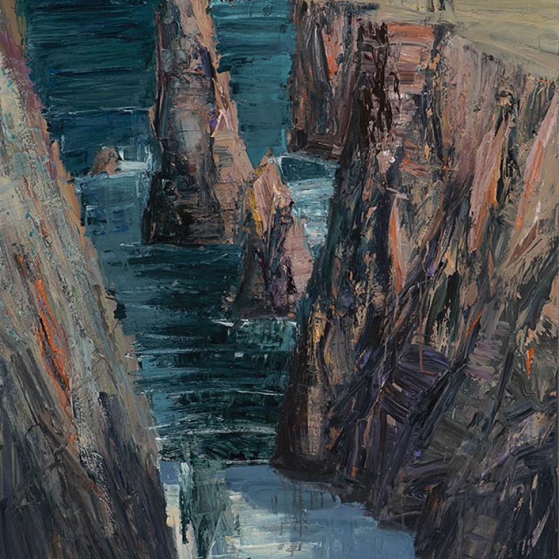 Belle lle – figure above beach