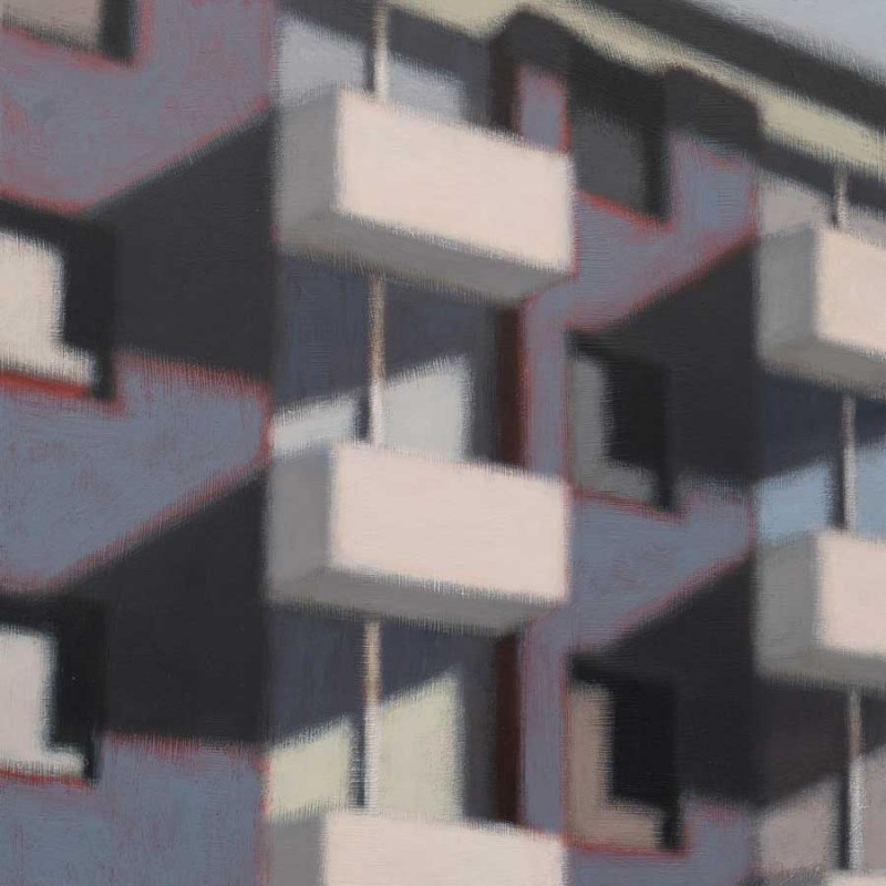 White balconies