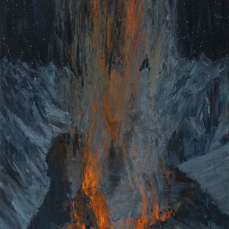 Night campfire