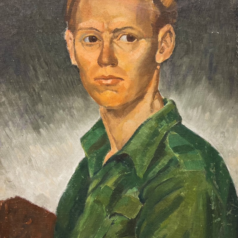 Self Portrait in Jungle Green