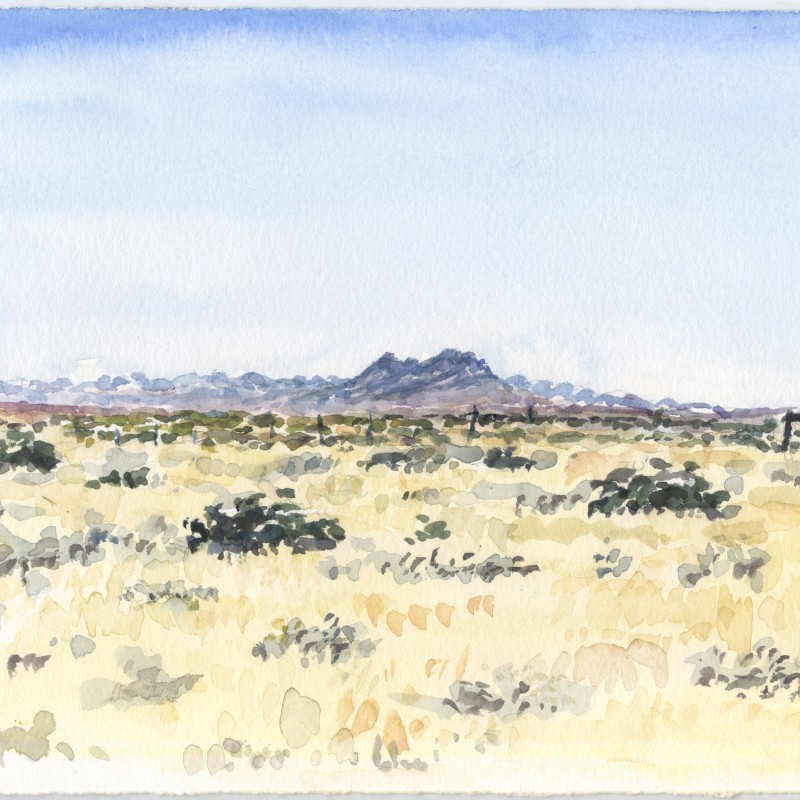 Barndioota Ranges, from the edge of the Outback Highway