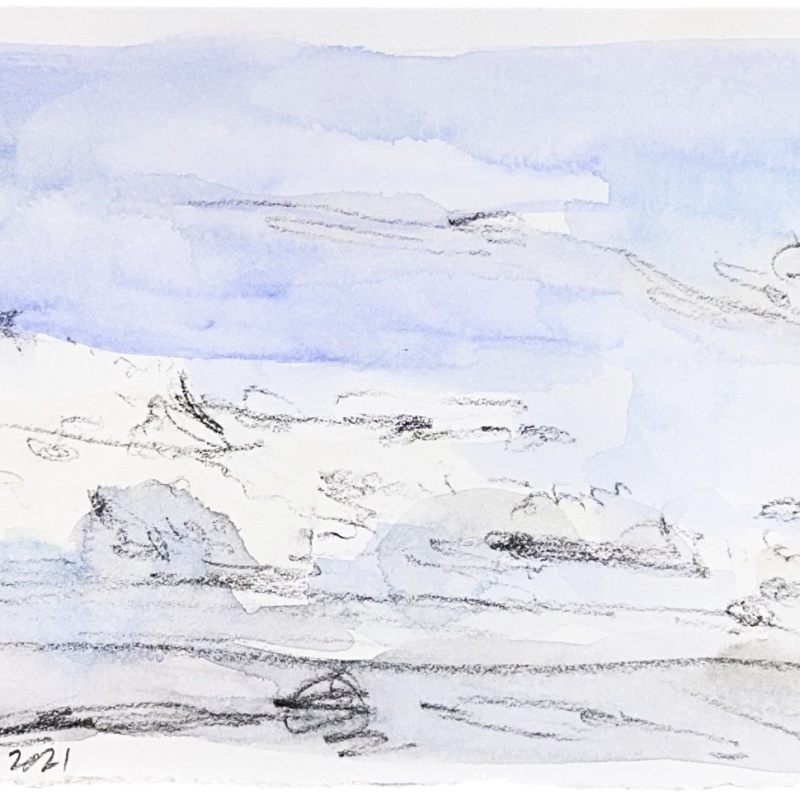 Sky Study, Clouds Coming In, 2021