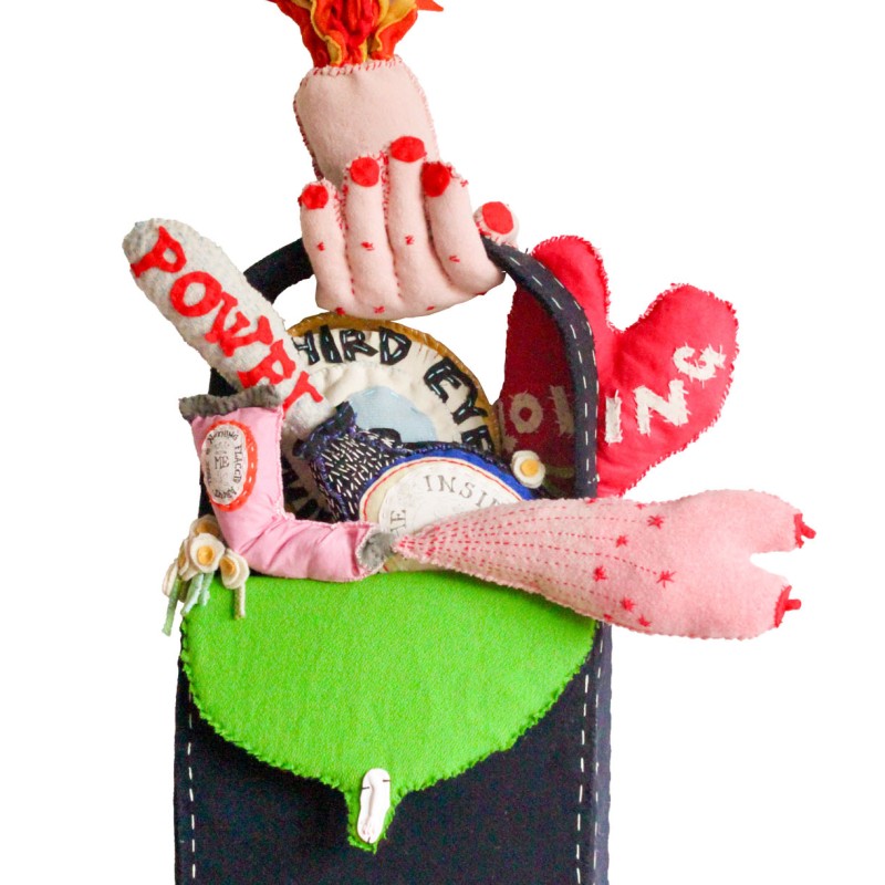 She carried everything she needed in her bag