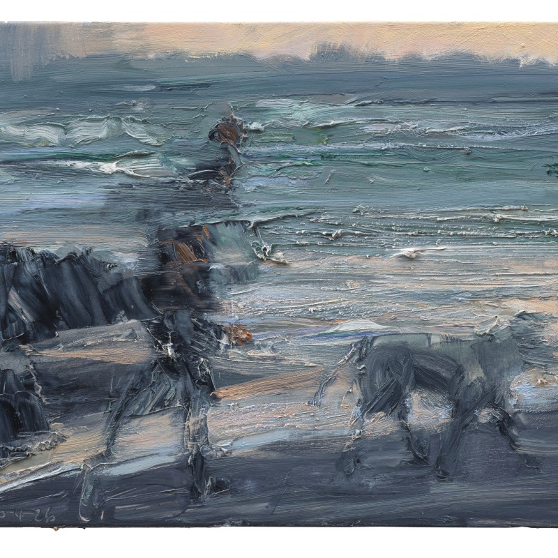 Dog Walking at Dusk