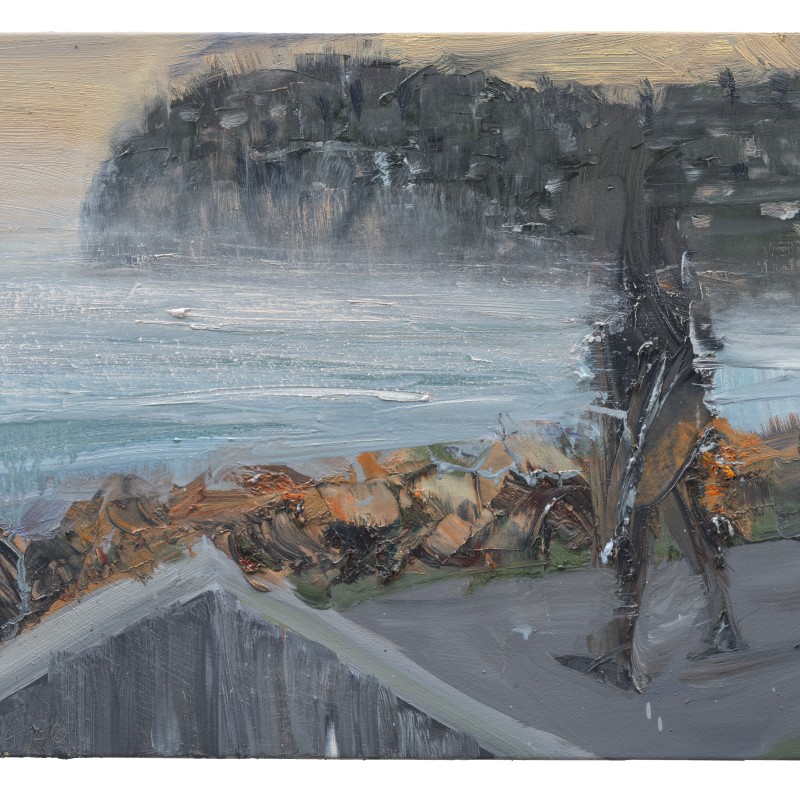 Sea Mist and Concrete Structure