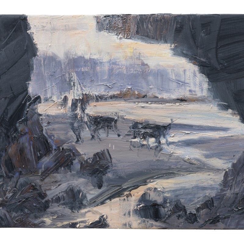 Walking Dogs Outside Cave